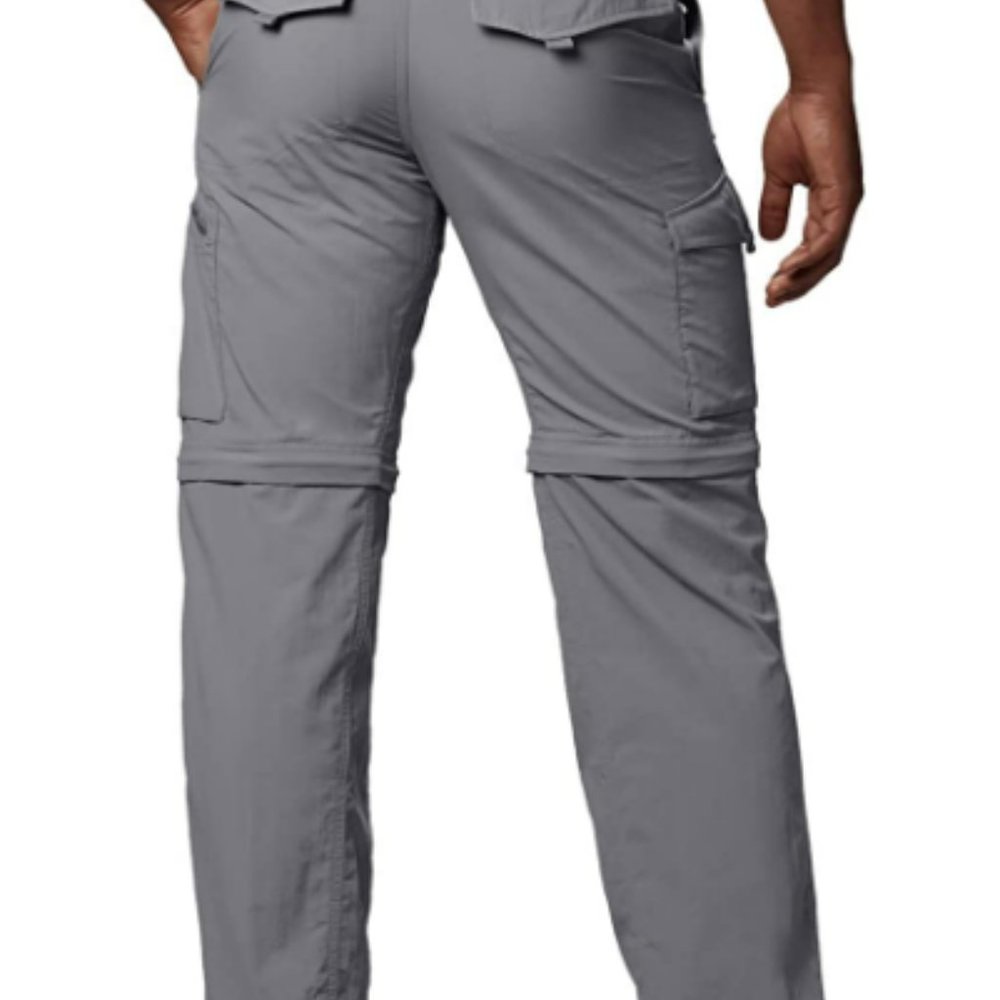 Columbia Silver Ridge Convertible Pants Zip Off In Gravel Size 50 X 34 - Picture 8 of 11